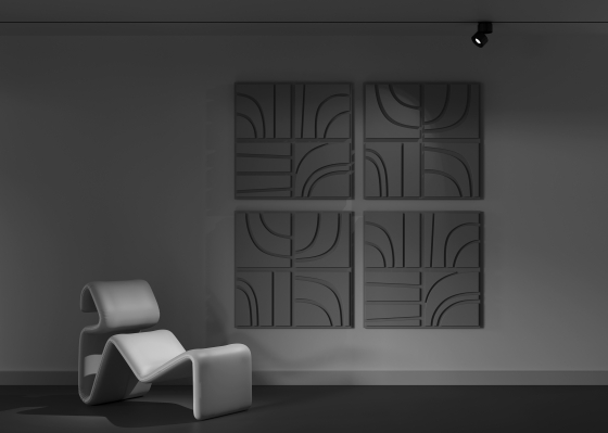 Трековый светильник Инь / Yin черный 16