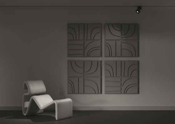 Трековый светильник Yin черный 100мм 6