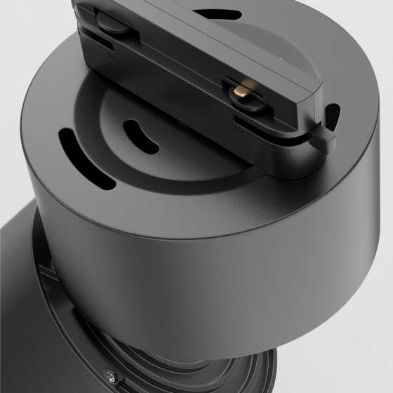 Трековый светильник Yin черный 100мм 12