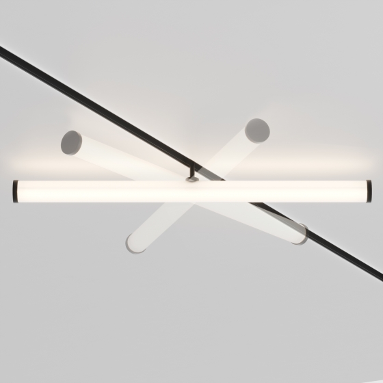 Трековый светильник Larc черный 36мм 3