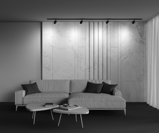 Трековый светильник Polar черный 8