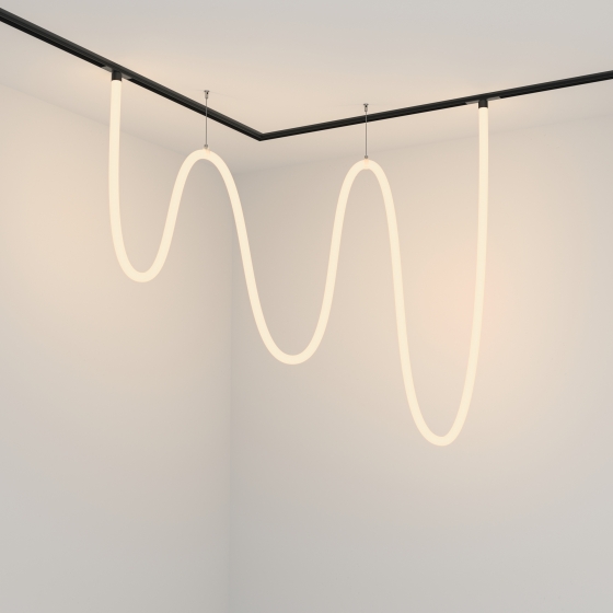 Трековый светильник Tau черный 5