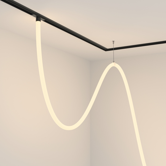 Трековый светильник Tau черный 2