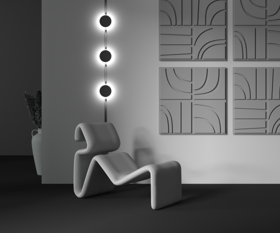 Трековый светильник Relax черный 150x150 мм 7