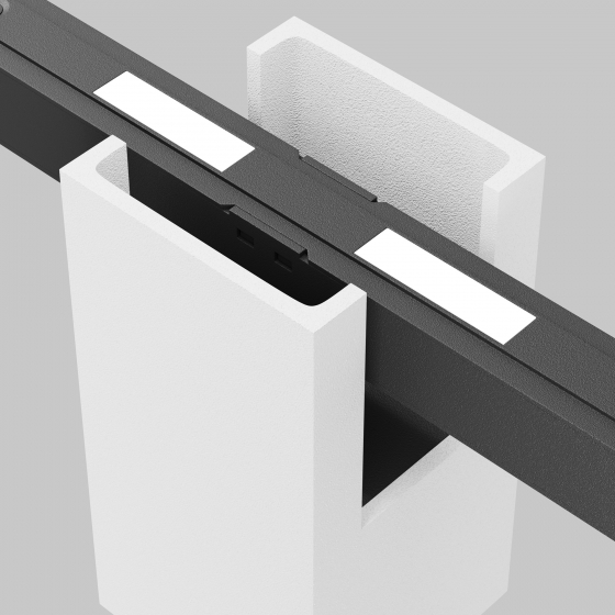 Трековый светильник Alfa черный 193мм 9