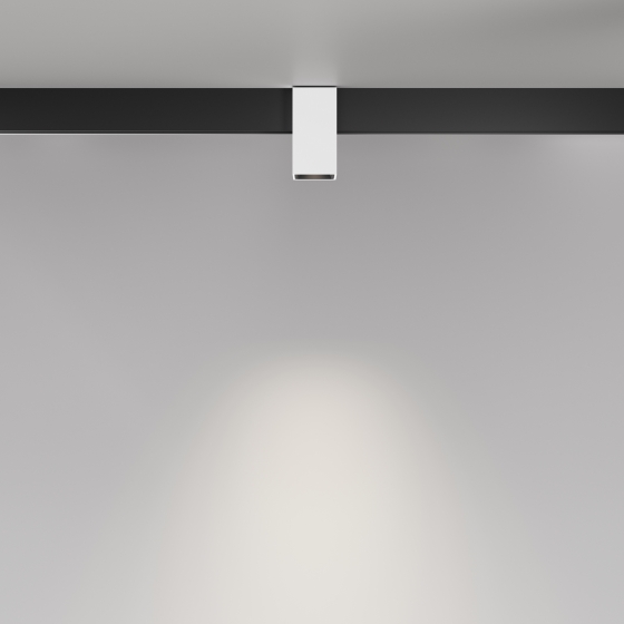 Трековый светильник Alfa черный 193мм 6