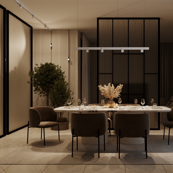 Трековый светильник Альфа черный 3