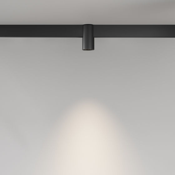 Трековый светильник Alfa черный 53 мм 10