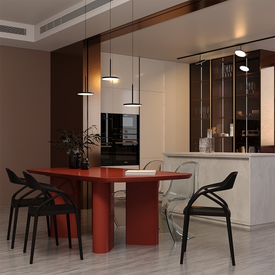 Трековый светильник Plato черный круглый 3