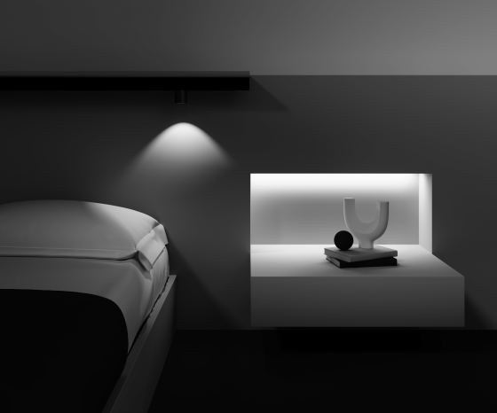 Трековый светильник Alfa S черный 9