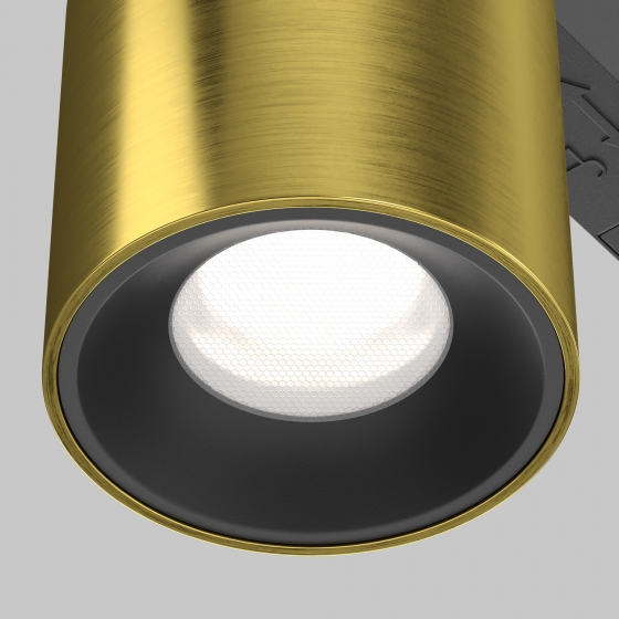 Трековый светильник Alfa S черный/золотой 8