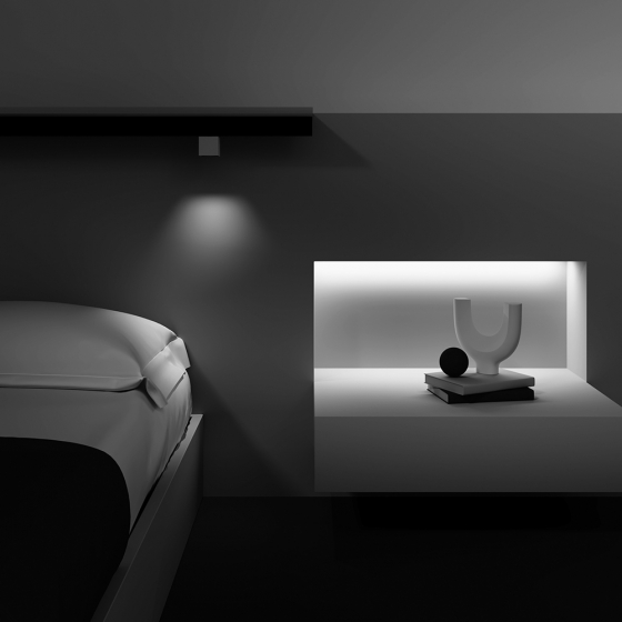 Трековый светильник Alfa S квадратный черный 5