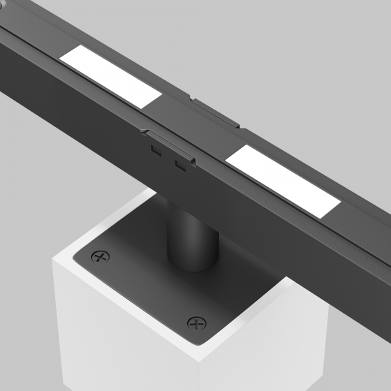 Трековый светильник Alfa S квадратный черный 7