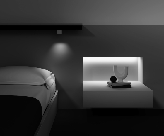 Трековый светильник Alfa S квадратный черный 8