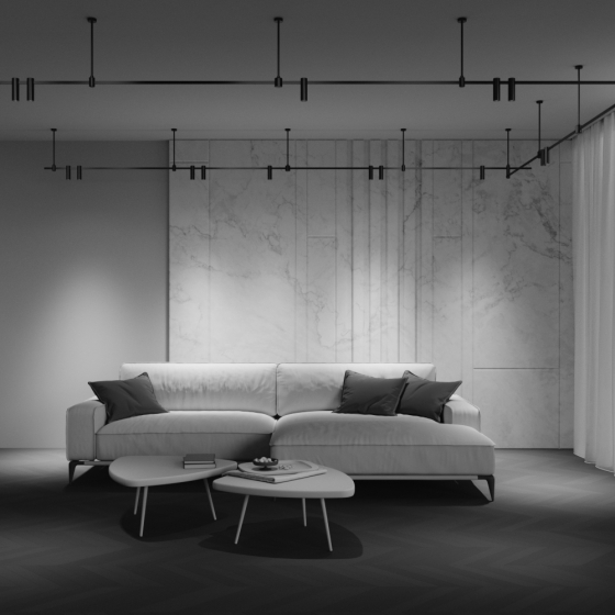 Трековый светильник Focus Led черный 5