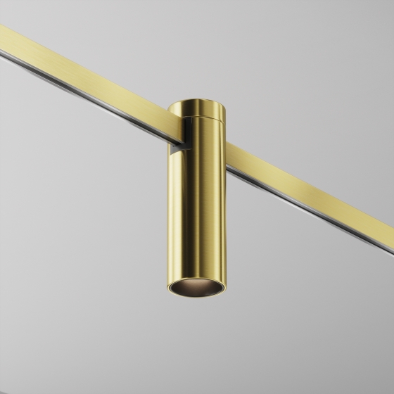 Трековый светильник Focus Led латунь 35мм 4