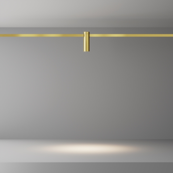 Трековый светильник Focus Led латунь 35мм 5