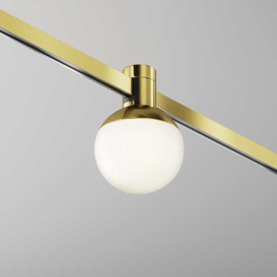 Трековый светильник Luna Латунь 75мм 6