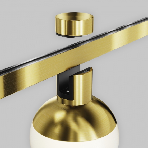 Трековый светильник Luna Латунь 75мм 11