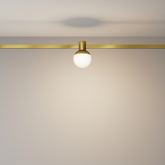 Трековый светильник Luna Латунь 75мм 8