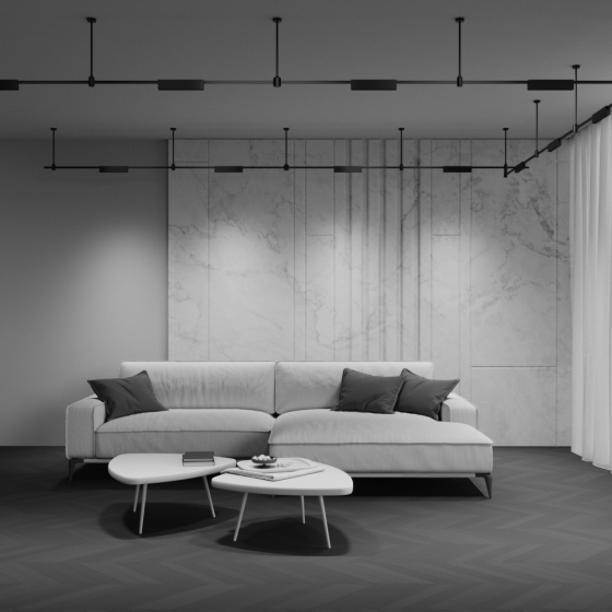 Трековый светильник FLARITY черный 232x24 мм 8