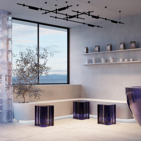 Трековый светильник FLARITY черный 232x24 мм 11