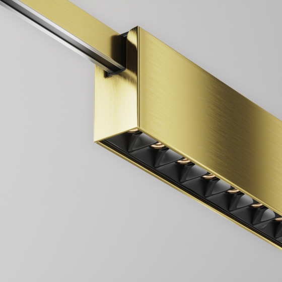 Трековый светильник FLARITY латунь 232x24 мм 2