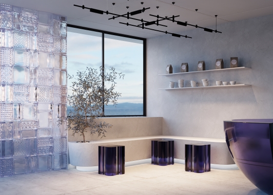 Трековый светильник FLARITY латунь 232x24 мм 10