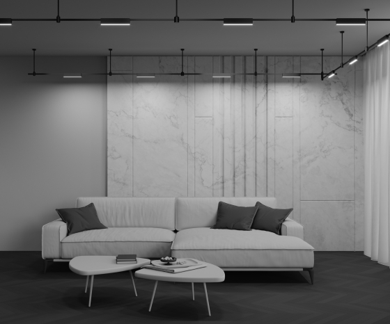 Трековый светильник Basis черный 8