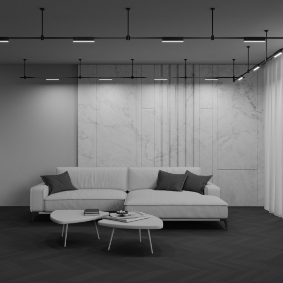 Трековый светильник Basis черный 5