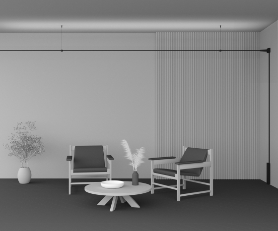 Трековый светильник Flex Elasity черный 5 м 6