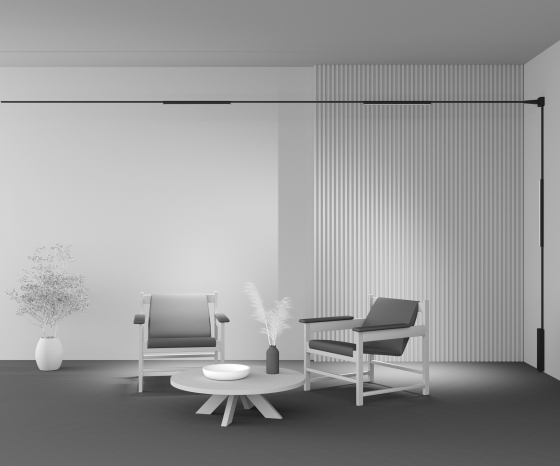 Трековый светильник Basis черный 560 мм 6