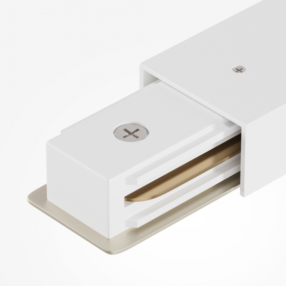 Прямой коннектор питания UNITY белый 11