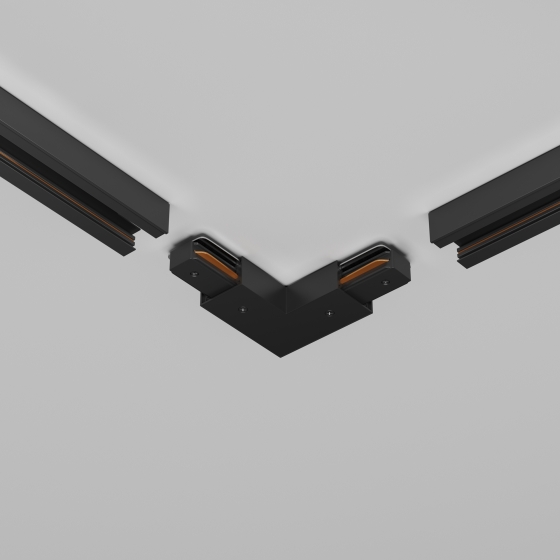 Угловой коннектор питания UNITY черный 4