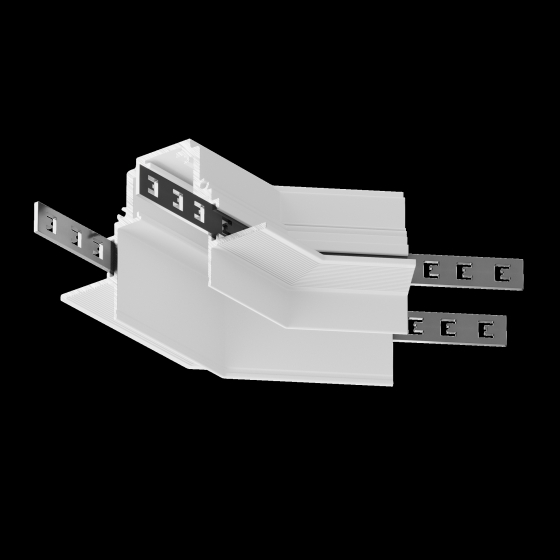 Угол-соединитель 135° Gravity встраиваемый белый 6