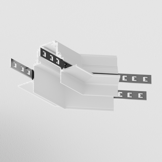 Угол-соединитель 135° Gravity встраиваемый белый 2