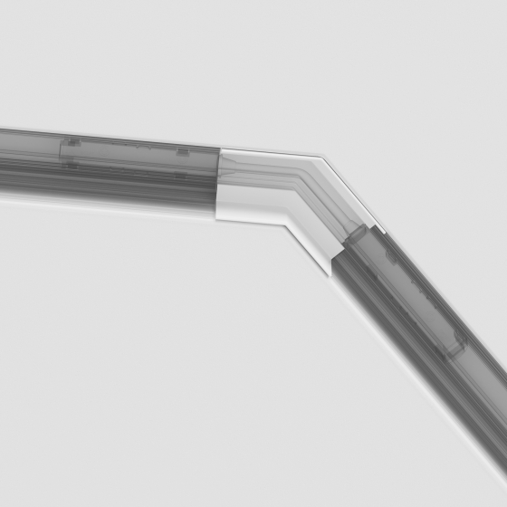 Угол-соединитель 135° Gravity встраиваемый белый 5