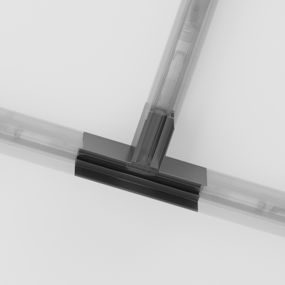 Коннектор Т-образный Gravity накладной черный 5