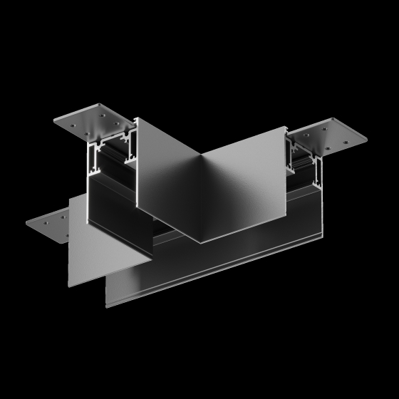 Коннектор Т-образный Gravity накладной черный 6