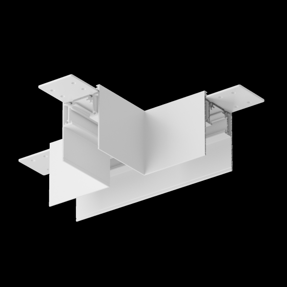 Коннектор Т-образный Gravity накладной белый 6