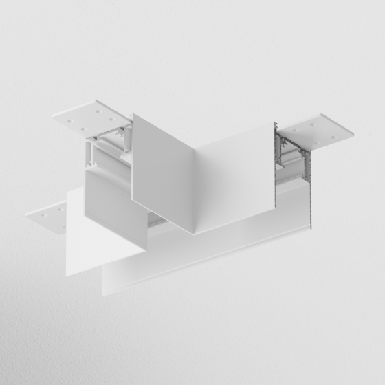 Коннектор Т-образный Gravity накладной белый 2