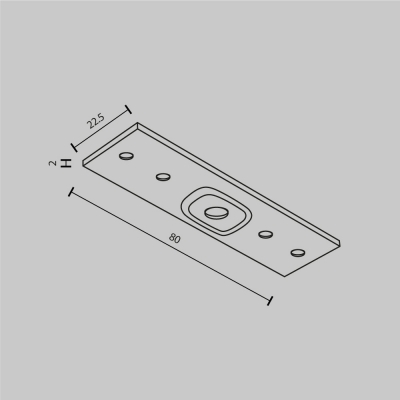 Коннектор прямой Exility накладной белый 10