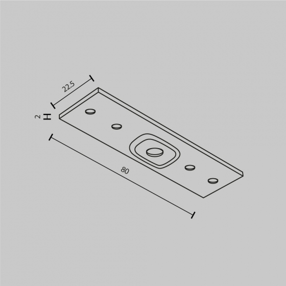 Коннектор прямой Exility накладной белый 10