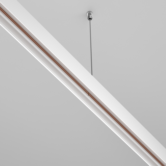 Коннектор прямой Exility накладной белый 7