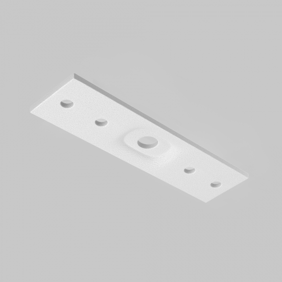 Коннектор прямой Exility накладной белый 1