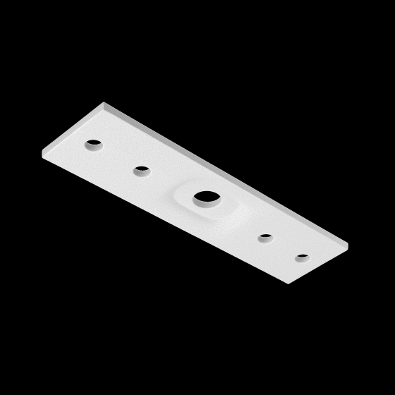 Коннектор прямой Exility накладной белый 4