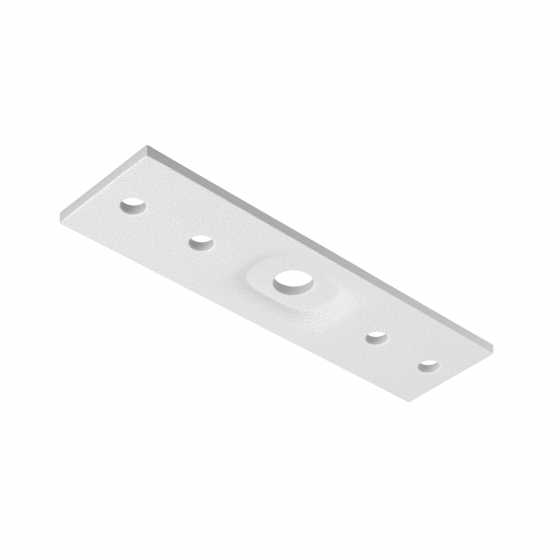 Коннектор прямой Exility накладной белый 2