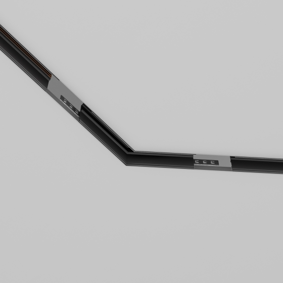 Коннектор угловой 135° EXILITY черный 4