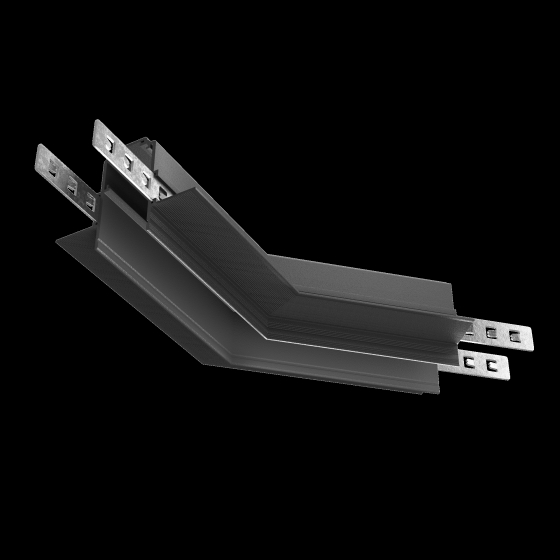 Коннектор угловой 135° EXILITY черный 6