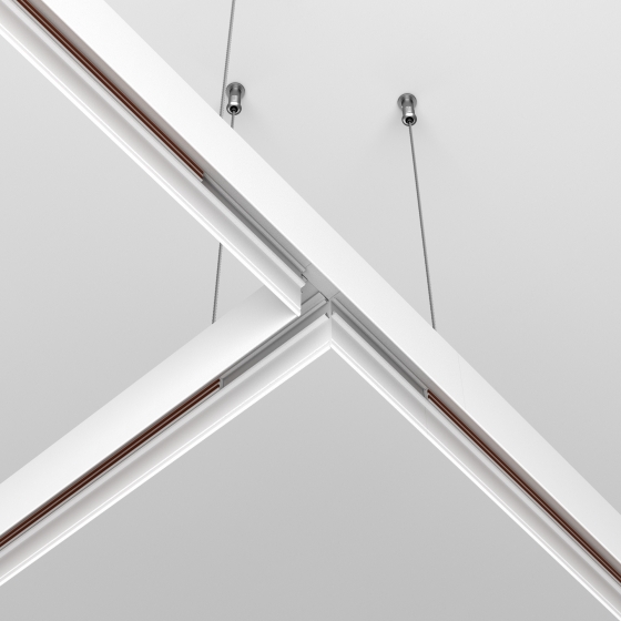 Коннектор Т-образный Exility накладной белый 3